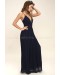 Depths Of My Love Navy Blue Maxi Dress
